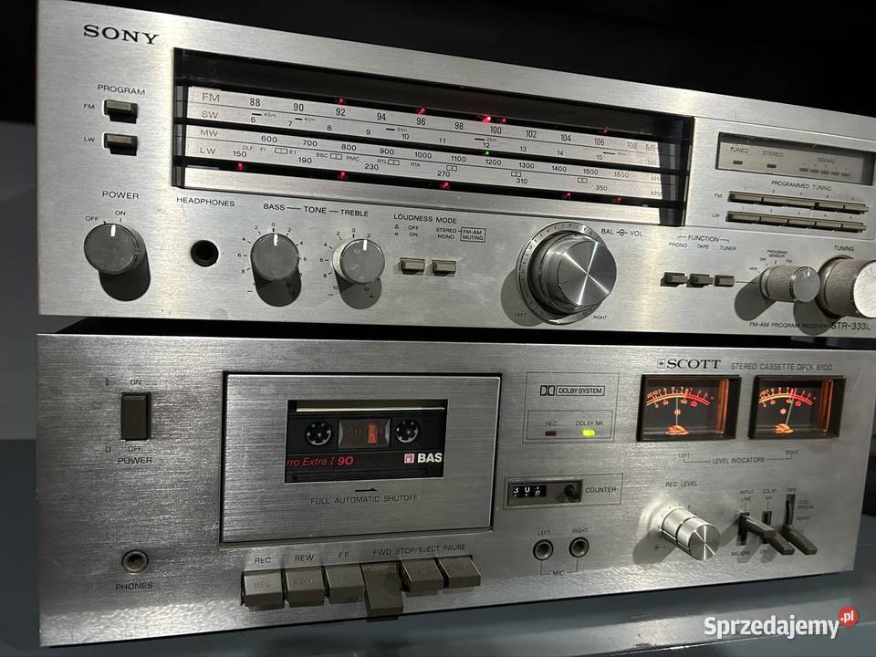 Amplituner plus deck vintage Rakoniewice sprzedam