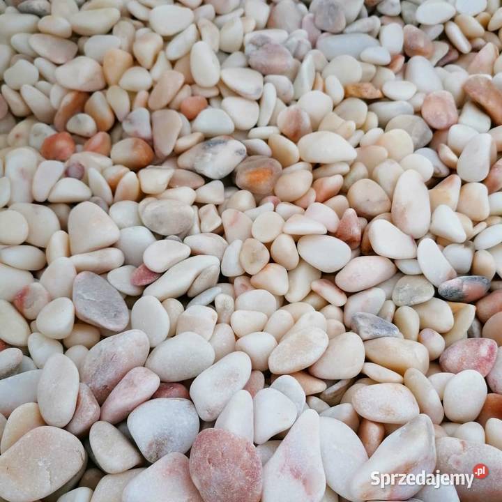 Otoczak biało- różowy ,kamień ogrodowy
