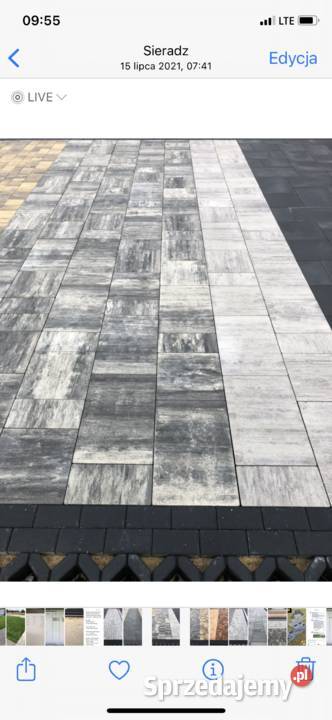 Płyty tarasowe kostka brukowa 2 gatunek sieradz