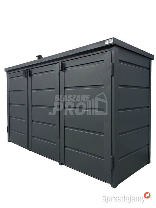 Zabudowa koszy na śmieci wiata śmietnikowa