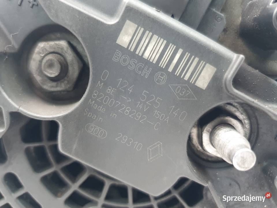 ALTERNATOR Nissan Qashqai Renault Clio 15 dCi Układ elektryczny silnika Chełm