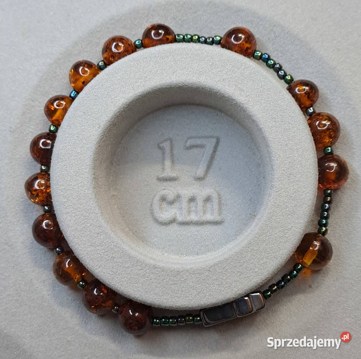Bransoletka różaniec dziesiątka różańca BURSZTYN Warszawa
