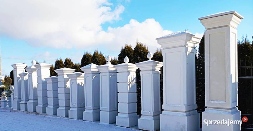 Stylowe Słupy Ogrodzeniowe Betonowe