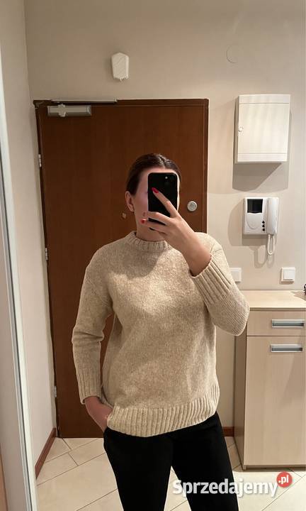 Sweter beżowy zara S Rozmiar 36(S) mazowieckie Warszawa