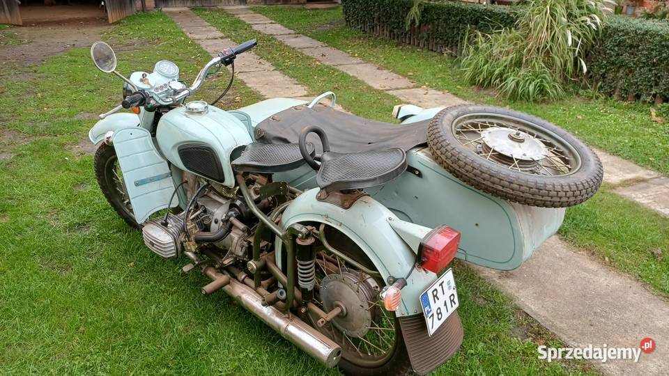 Dniepr MT z wózkiem bocznym stan oryginalny lubelskie Annopol