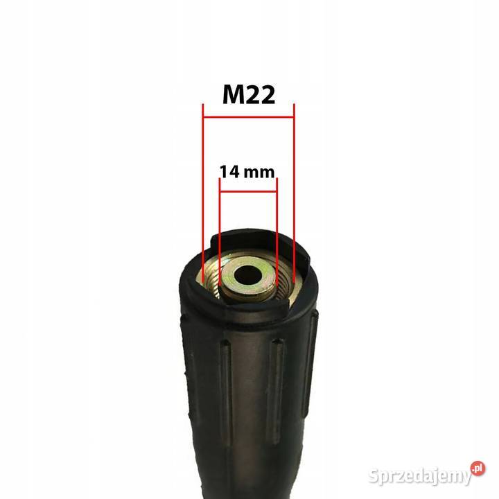 Wąż Stalowy do Myjek Ciśnieniowych 10m M22 x M22 Ludźmierz