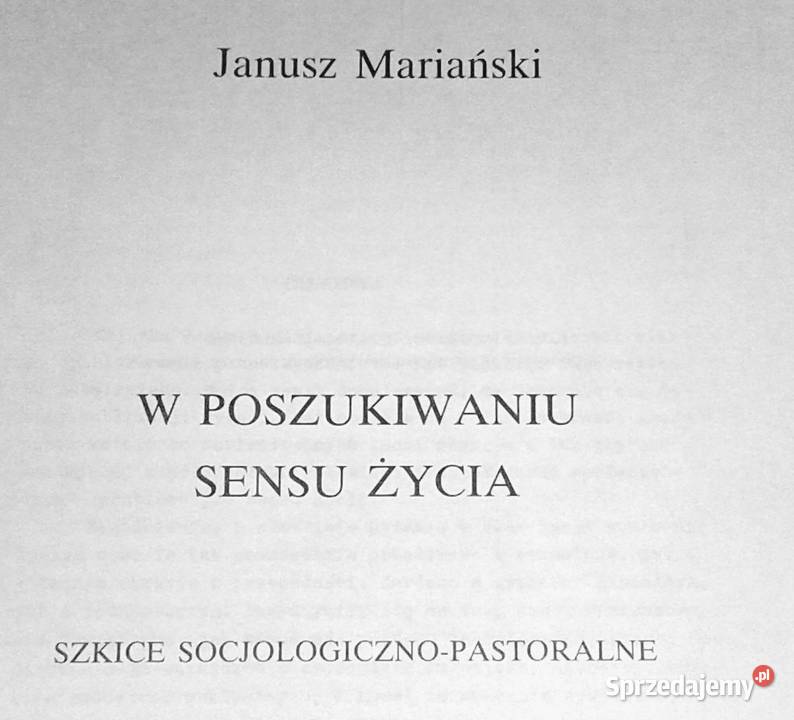 W poszukiwaniu sensu życia Szkice socjioloiczno Chełm