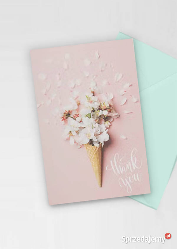 kartka podziękowanie dziękuję kartka pastelowe