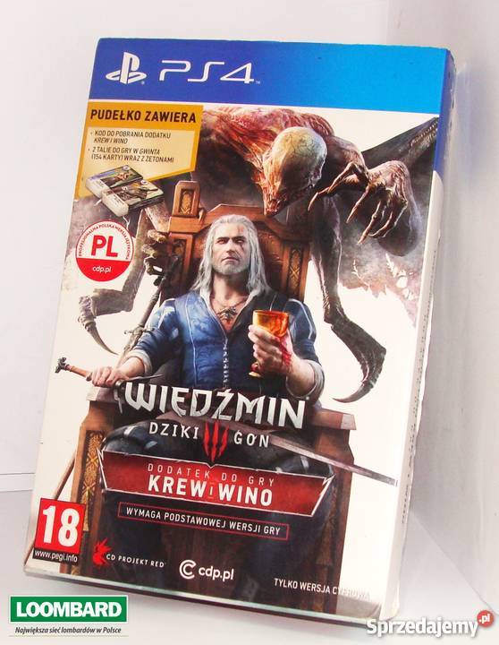 GRA WIEDŹMIN III KREW I WINO KARTY 4 wielkopolskie Konin