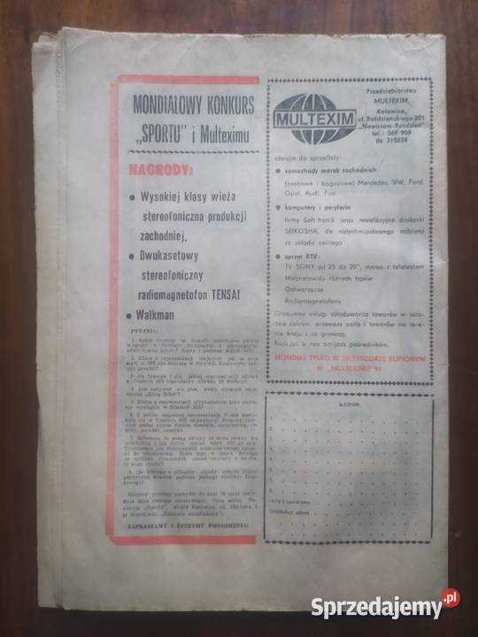 Skarb kibica MONDIAL 90 Czasopisma