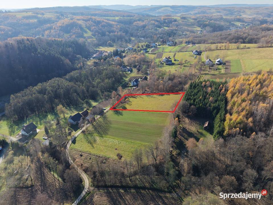 Widokowa działka budowlana Gwoznica Dolna budowlana Nieruchomości Gwoźnica Dolna