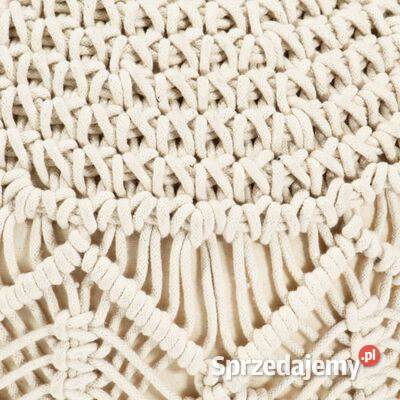 vidaXL Ręcznie robiony puf z makramy 45 x 30 Warszawa