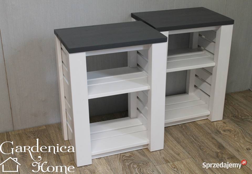Szafka nocna stolik do sypialni salonu biała 30cm Dom i Ogród Skierniewice