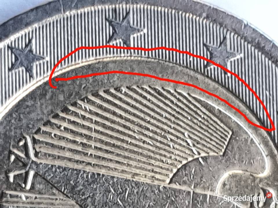 Obiegowa moneta 2 DE z 2002rRzadki destrukt