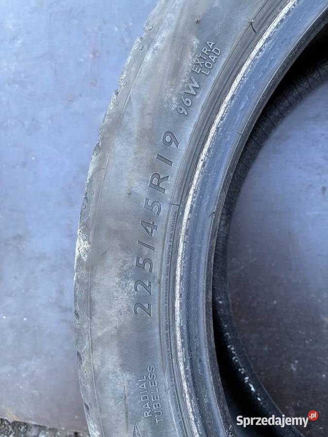 Opony letnie dunlop 22545 r19 małopolskie sprzedam