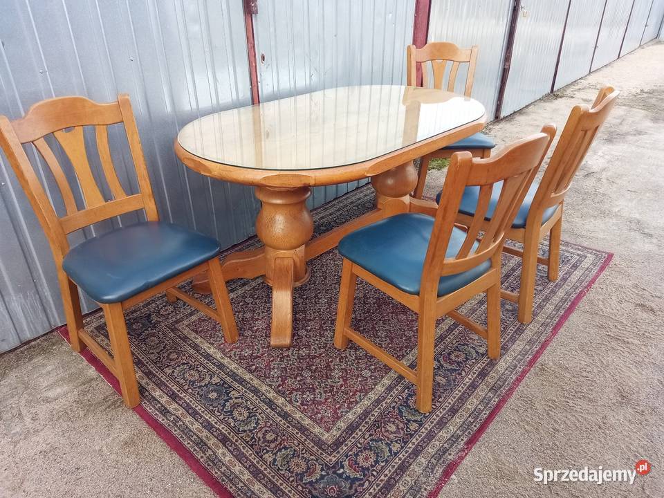 Stół plus krzesła sprzedam Borówno sprzedam