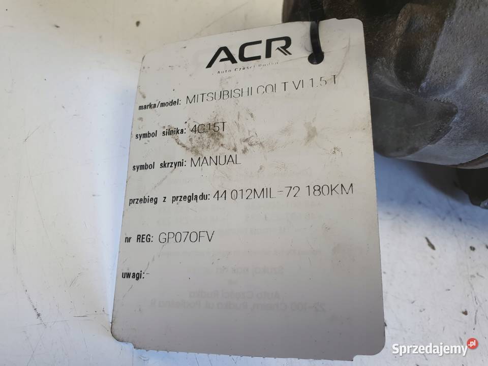 SPRĘŻARKA KLIMATYZACJI Mitsubishi Colt VI 15 T osobowe Chełm