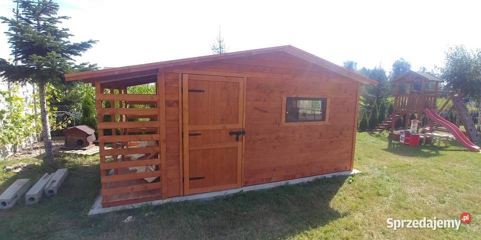 Domek narzędziowy ogrodowy 4x3 z drewutnią 06m Opole
