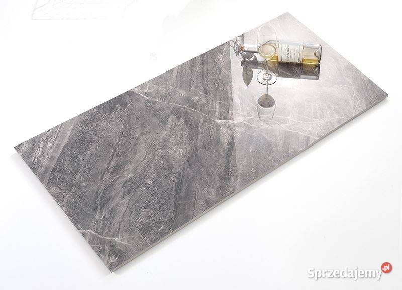 SZARY MARMUR GRES POLEROWANY 120x60 WYSOKI Łask