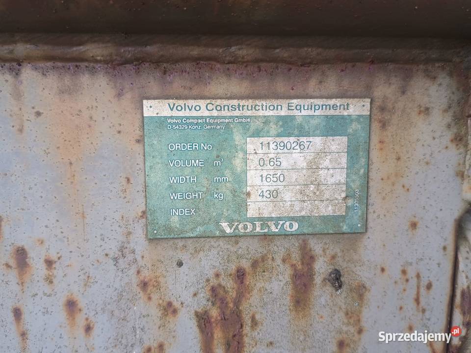 łyżka hydrauliczna volvo 165 L20 L25 Końskowola