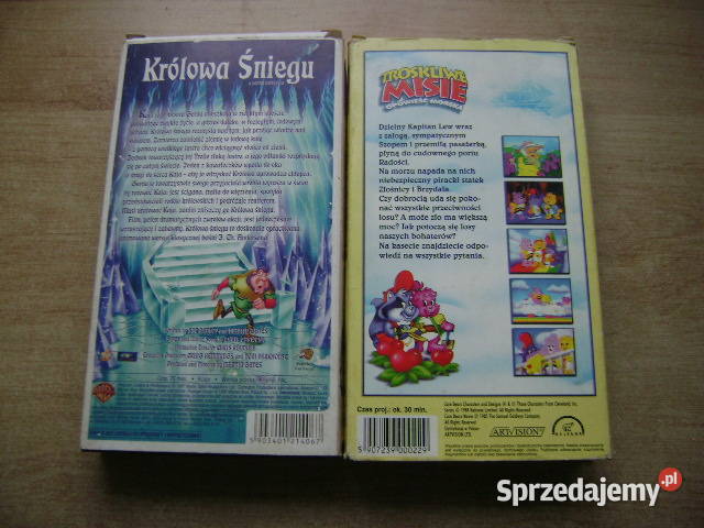 Starocie z PRL Kasety VHS Zestaw 2 bajki Królowa Gdynia