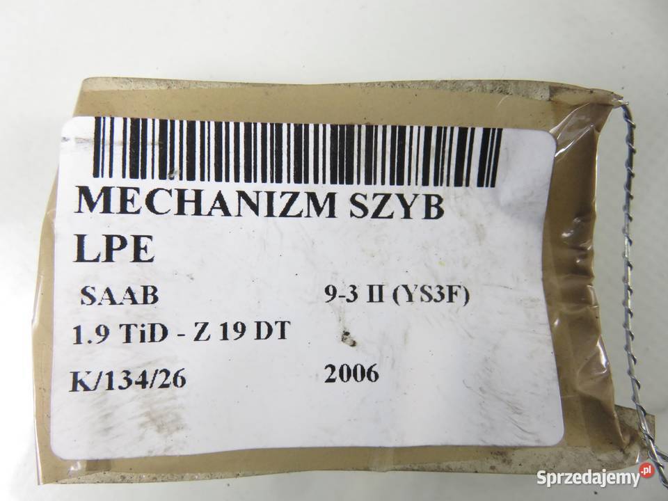 PODNOŚNIK SZYBY LEWY PRZEDNI SAAB 93 II YS3F małopolskie sprzedam