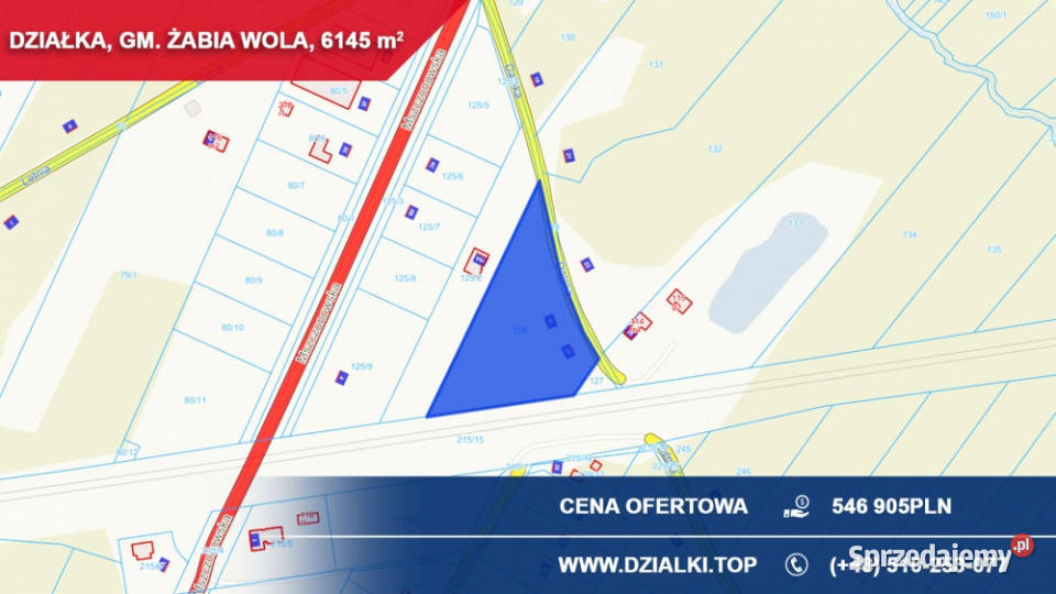 Działka inwestycyjna 6145 m2 magazyn usługi mazowieckie