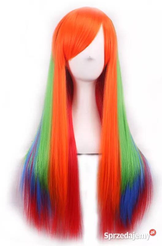 Peruka kolorowa długa Białystok sprzedam