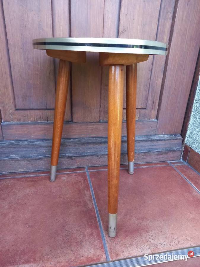 Stolik kwietnik patyczak vintage lata 60 PRL wielkopolskie Rawicz sprzedam