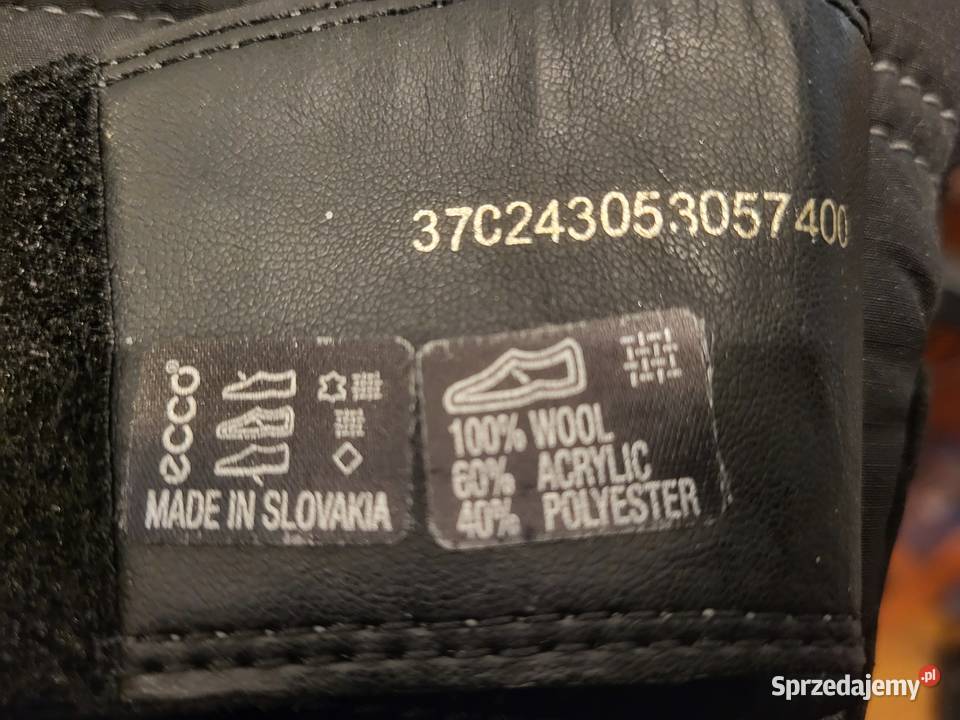 ECCO Unisex 37 dł wkładki 24 Na Rzep NOWE Warszawa