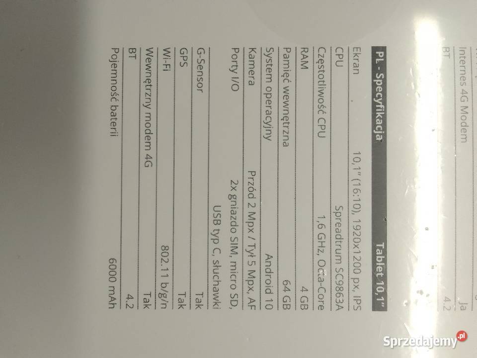 Tablet KrgerMatz EAGLE 1069 101CAL zapląbowany Aleksandrów Kujawski