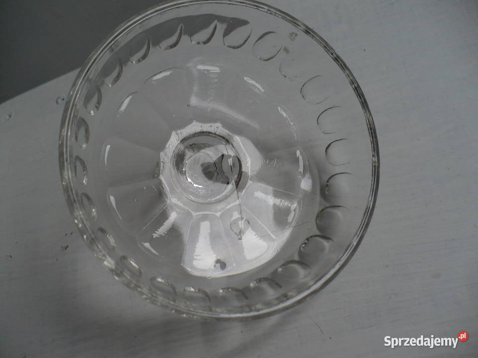 PRL Szkło Pokrywka Porcelana i szkło dolnośląskie Lubin