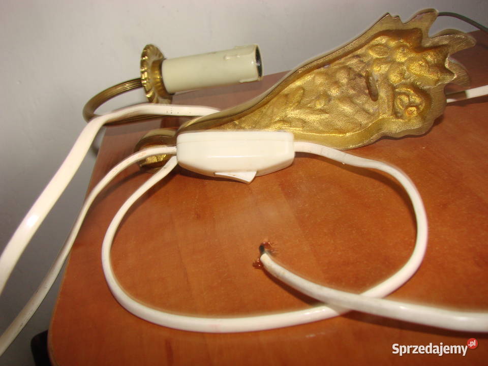 mosiężny kinkiet pomorskie Pruszcz Gdański sprzedam