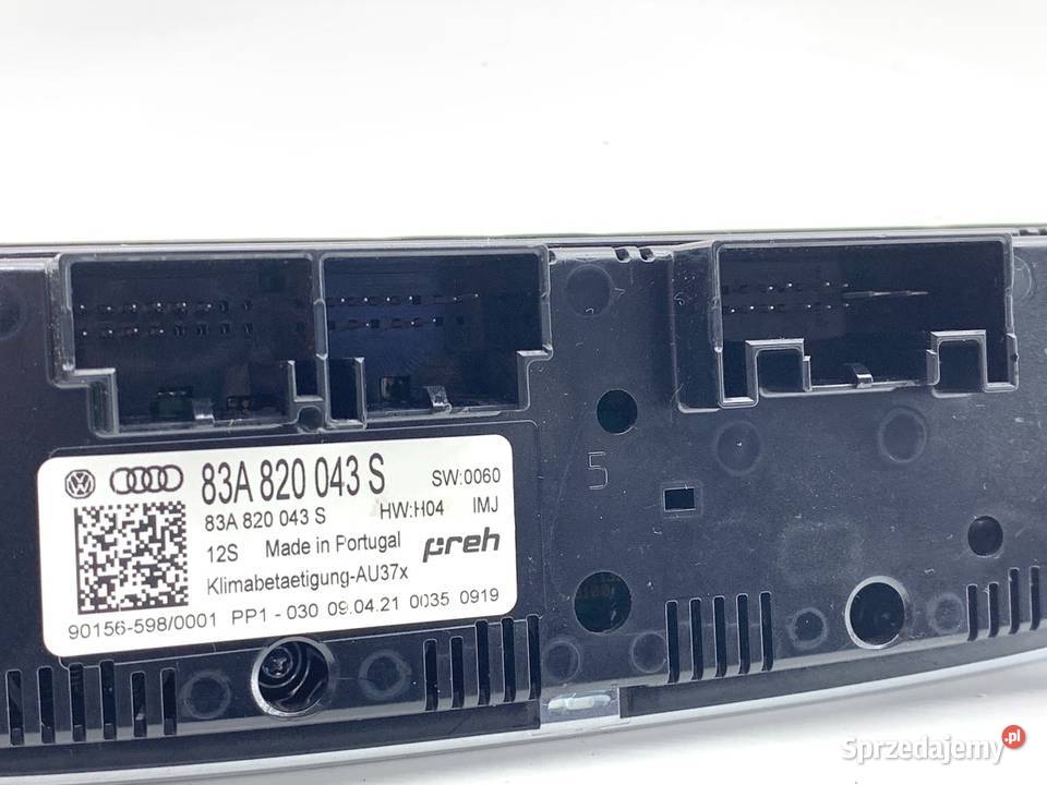 PANEL STEROWANIA NAWIEWU AUDI Q3 II 83A820043S