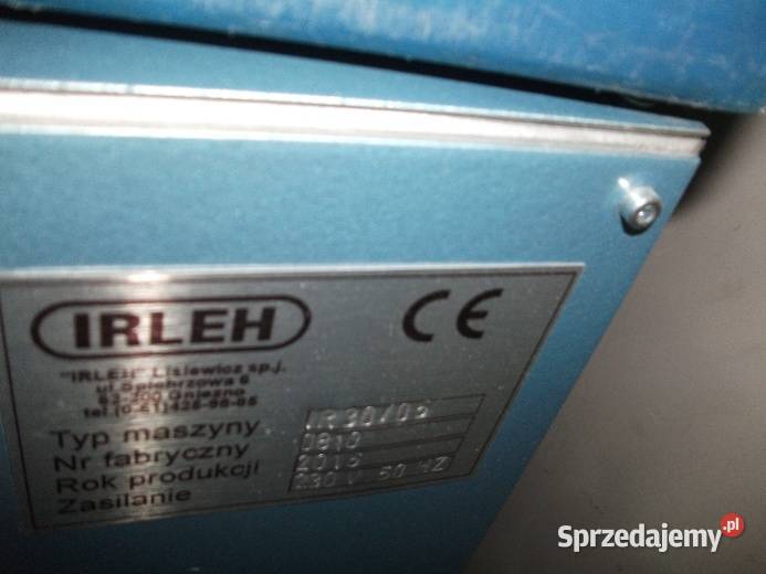 IRLEH IR3005 rozgładzarka fałd i ściegów syndyk Złotoryja