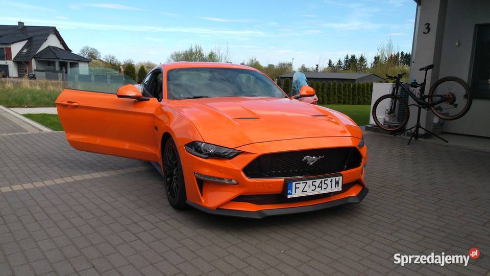 FORD MUSTANG GT V8 450 SALON POLSKA 052020 kupiony w polskim salonie Mustang Samochody osobowe Zielona Góra