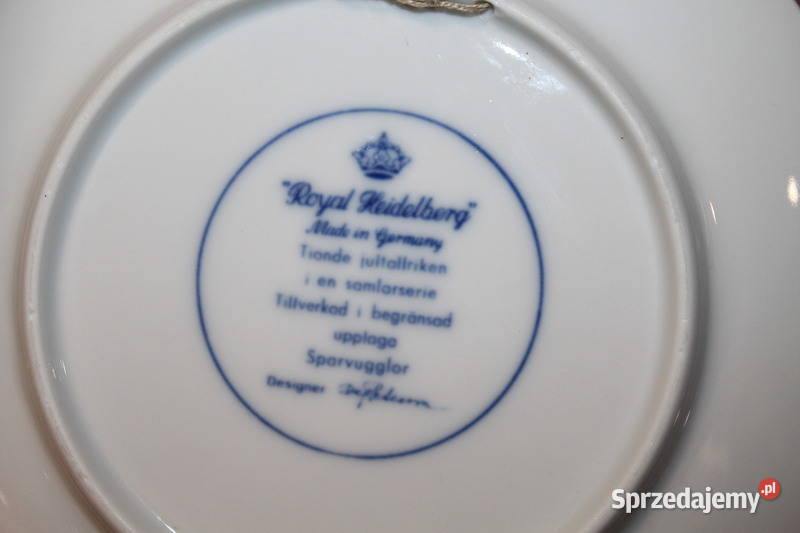 Talerzyk kolekcjonerski z sowami Royal sprzedam