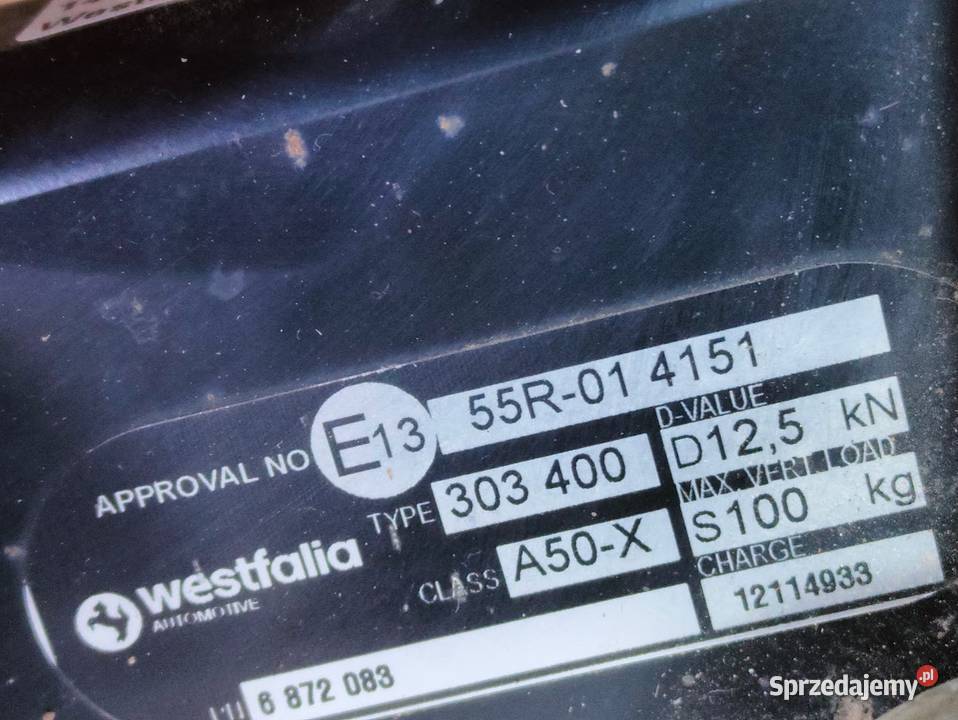 Hak Holowniczy BMW X3 G01 30340060U01 wielkopolskie