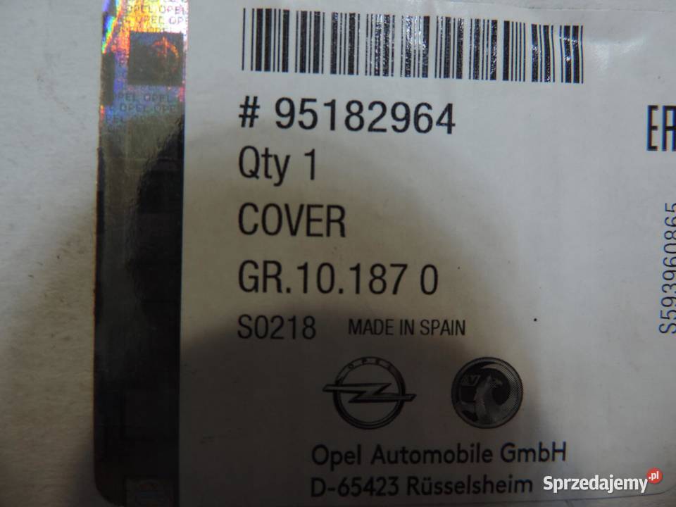 OBUDOWA LUSTERKOA CHEVROLET TRAX NOWA 95182964