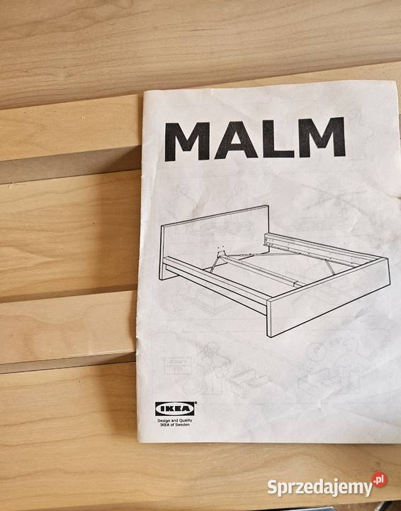 Łóżko MALM IKEA 140x200 Brwinów sprzedam