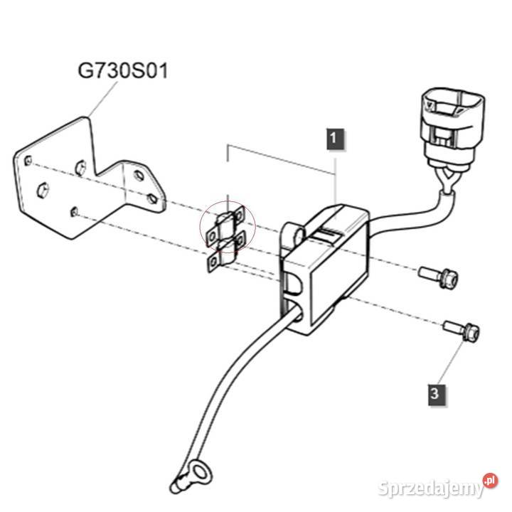 Bezpiecznik MIDI 60A LS MT335 LS MT340 LS MT350 Tajęcina