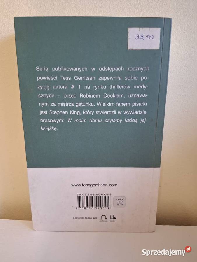 Autopsja Tess Gerritsen thriller medyczny miękka