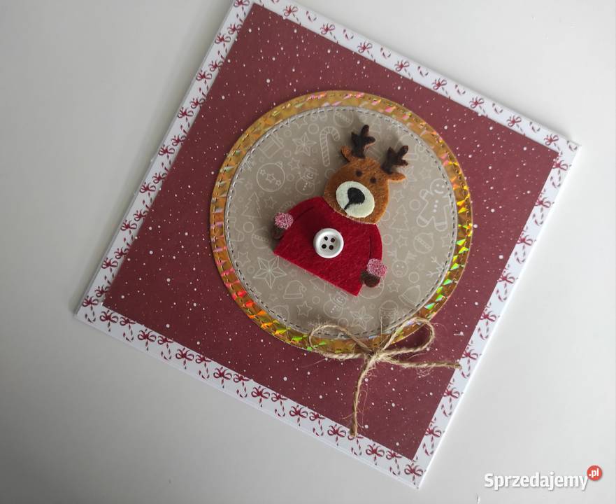 Kartka ręcznie robiona na Święta Bożego łódzkie Łódź sprzedam