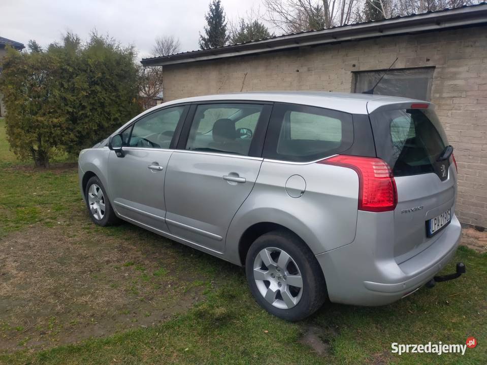 Peugeot 5008 16hdi 2010r srebrny lubelskie Rudno sprzedam