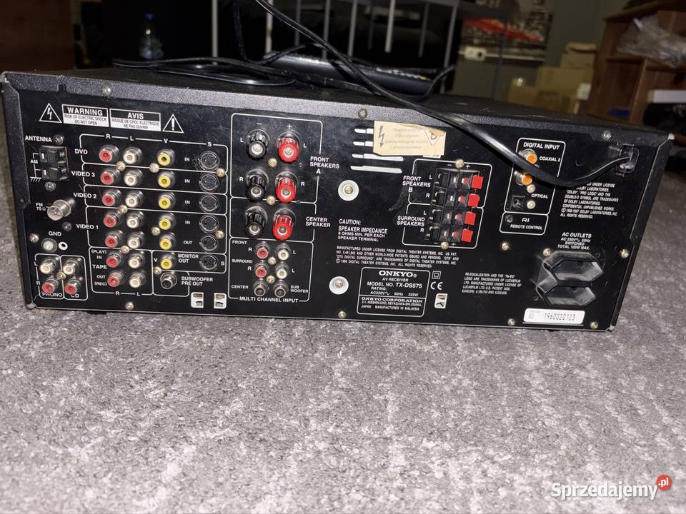 Amplituner onkyo txds575 i kolumny estradowe Amplitunery Mikołów