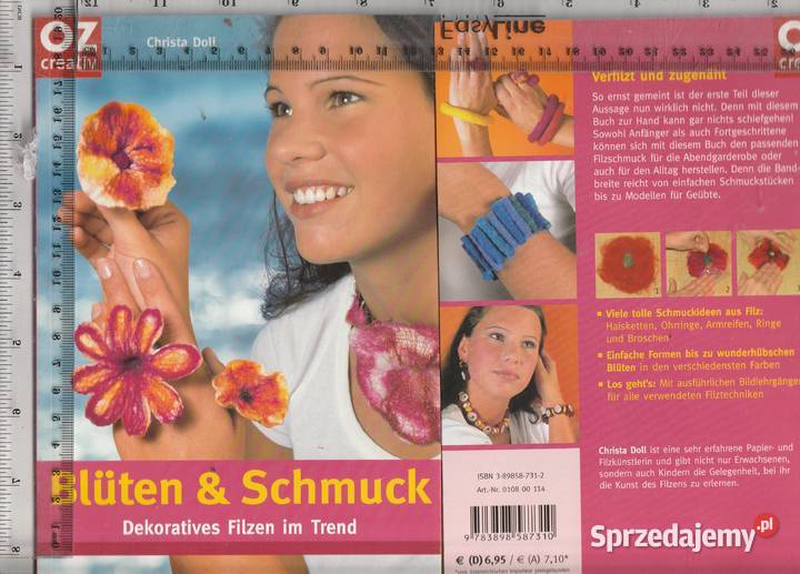 Bluten SchmuckDekoratives filzen im trend miękka mazowieckie Pruszków sprzedam