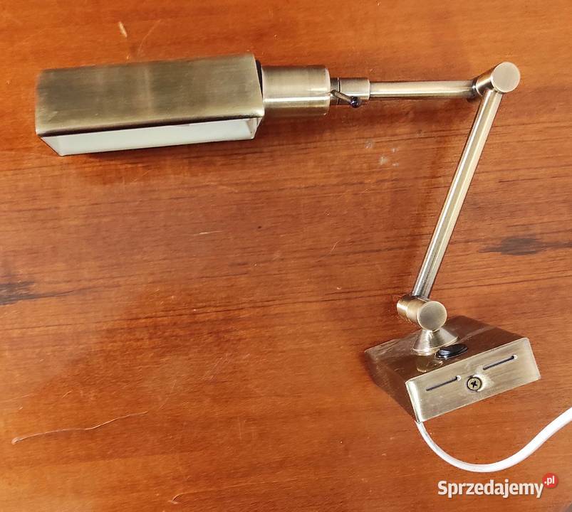 Lampa nocna patynowany metal szlifowany Oświetlenie Mikołów sprzedam