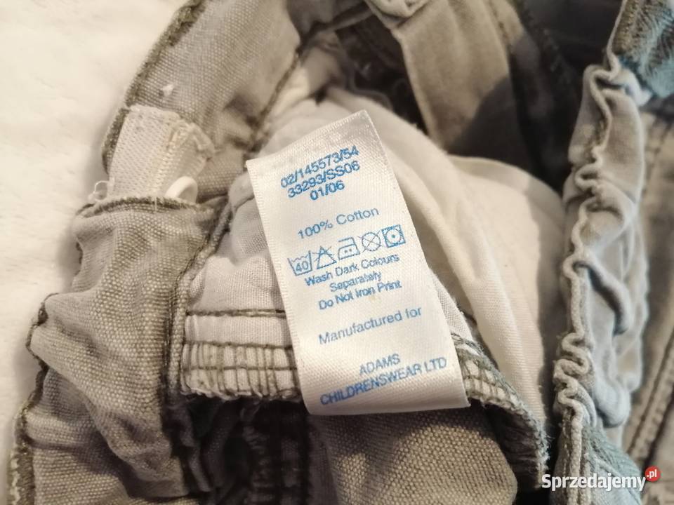 Krótkie spodenki chłopięce 104 Adams kids Odzież Rozmiar 104 Spodnie śląskie sprzedam