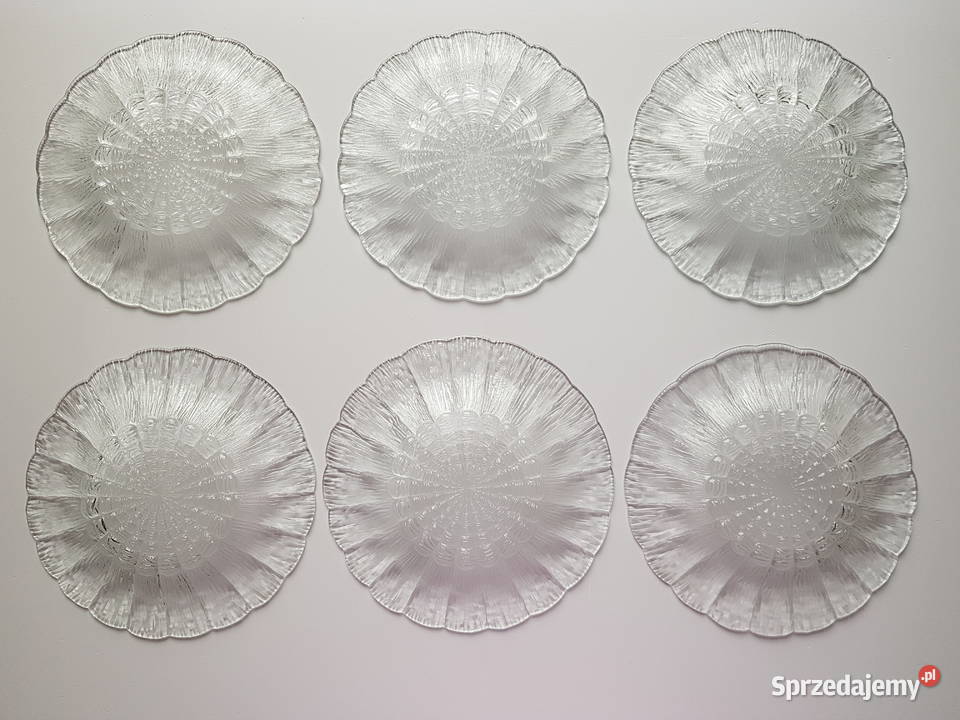 Talerzyki Cora ok19 Ząbkowice szkło PRL Dąbrowa Górnicza