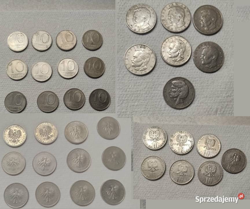 Stare monety z PRL 113 sztuk małopolskie Miechów